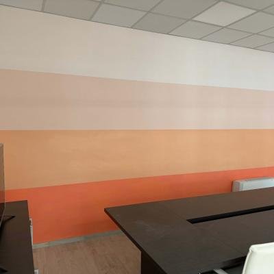 Pittura Strisce Colori Gradienti Arancio Torino San Donato