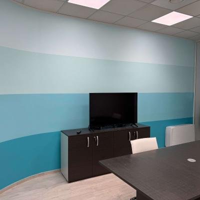 Pittura Strisce Colori Gradienti Azzurro Torino San Donato