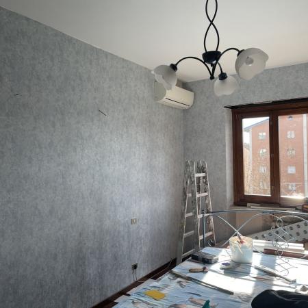 Tappezzeria Azzurro Tamponato 1