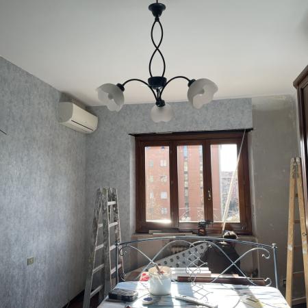 Tappezzeria Azzurro Tamponato 3