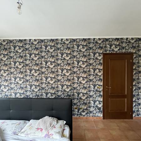 Tappezzeria Blu Floreale 5