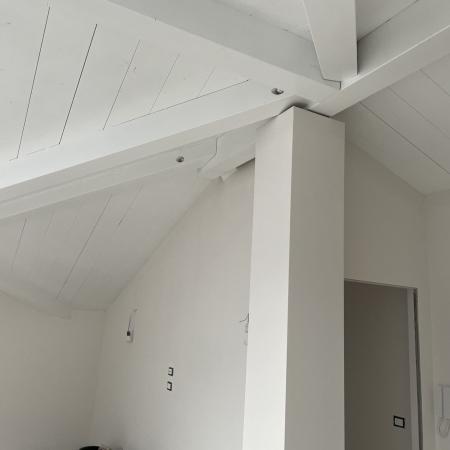 Soffitto di legno in smalto