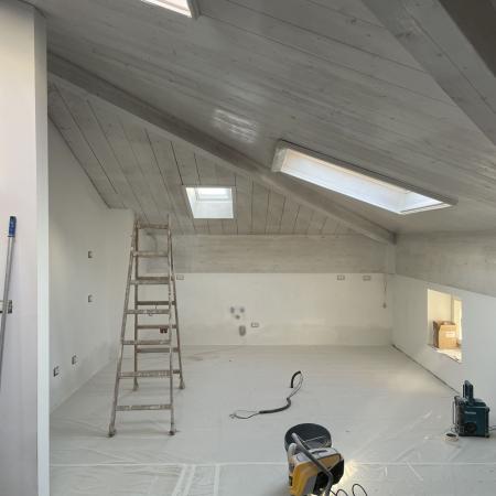 Soffitto di legno prima mano